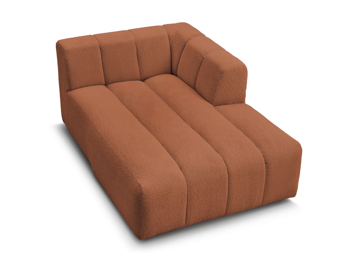 Chaise longue voor modulaire bank ANNECY badstof