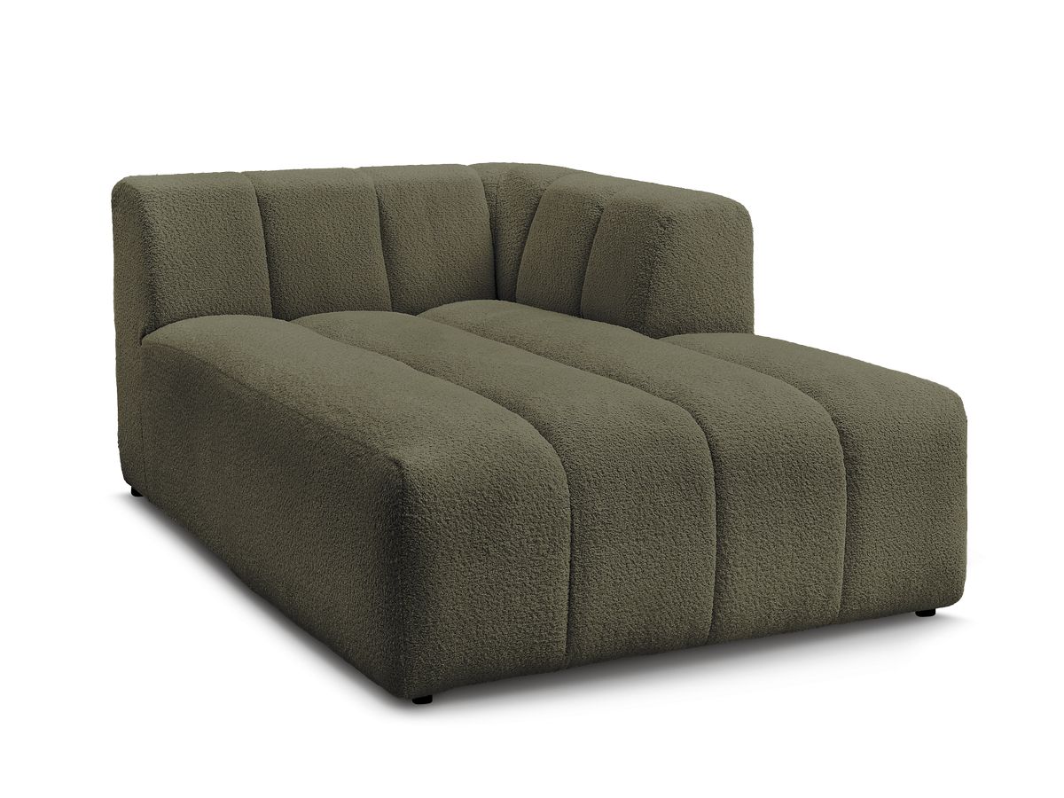 Chaise longue voor modulaire bank ANNECY badstof