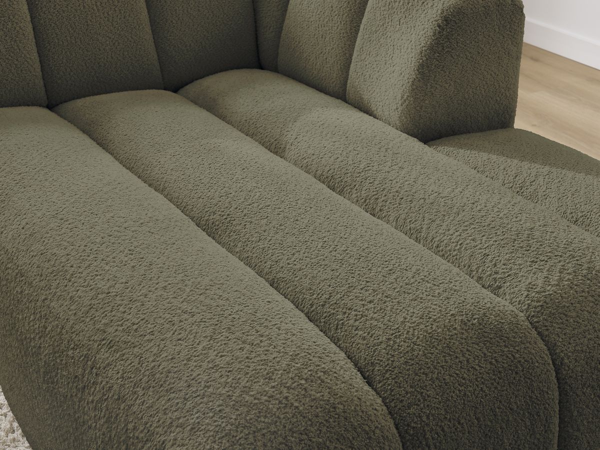 Chaise longue voor modulaire bank ANNECY badstof