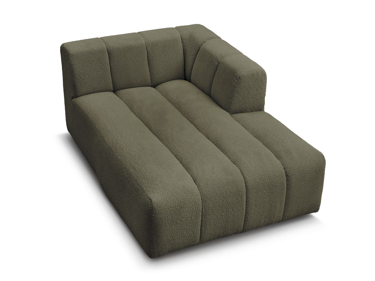 Chaise longue voor modulaire bank ANNECY badstof