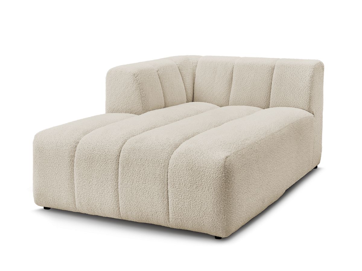 Chaise longue voor modulaire bank ANNECY badstof