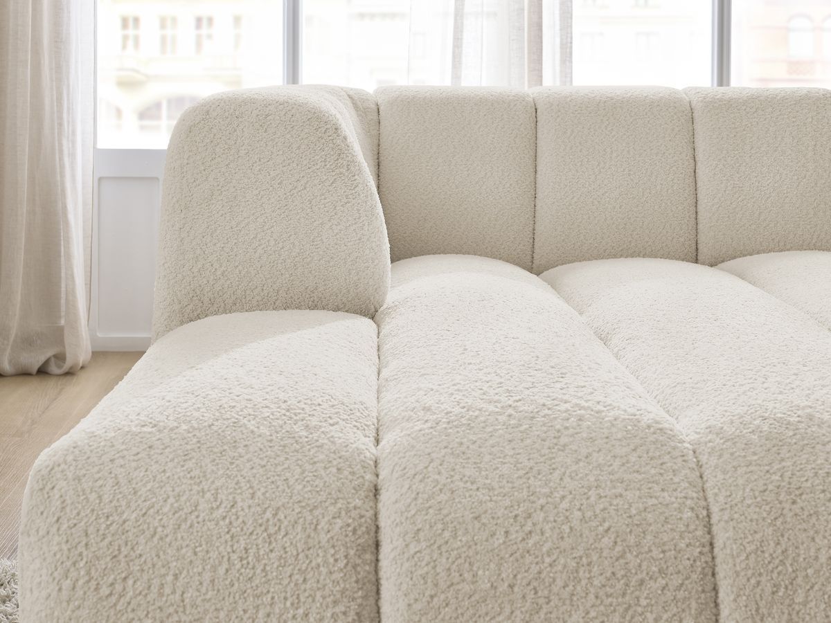 Chaise longue voor modulaire bank ANNECY badstof