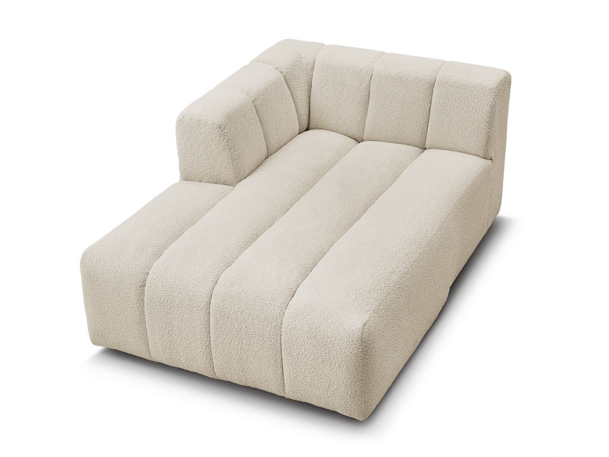 Chaise longue voor modulaire bank ANNECY badstof