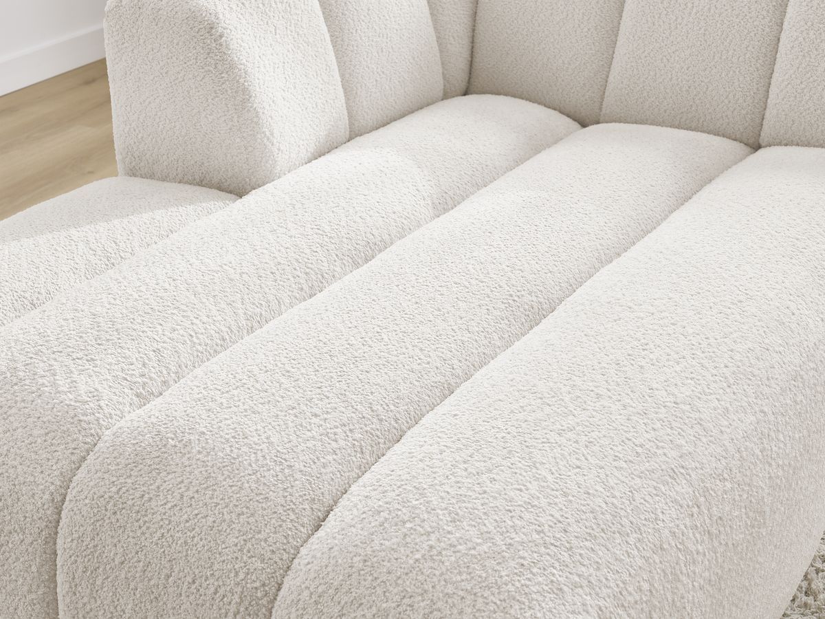 Chaise longue voor modulaire bank ANNECY badstof