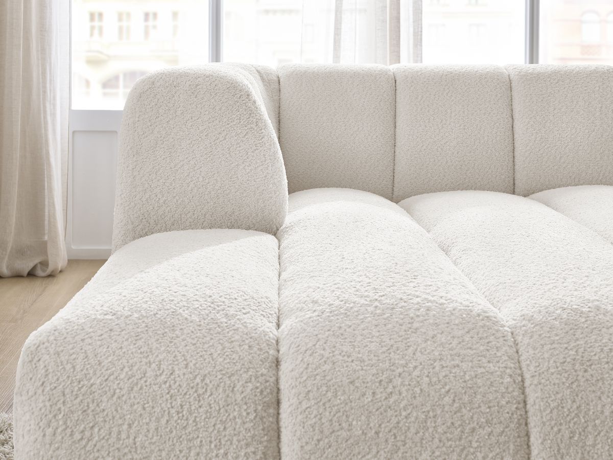 Chaise longue voor modulaire bank ANNECY badstof