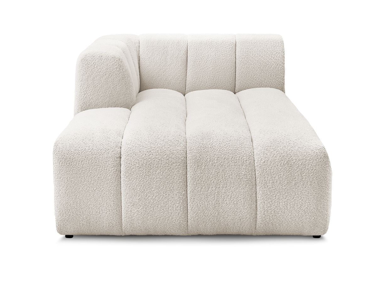 Chaise longue voor modulaire bank ANNECY badstof