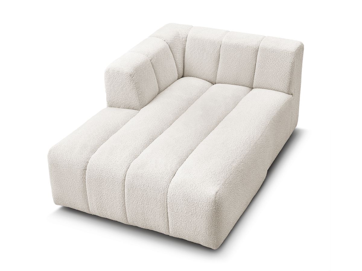 Chaise longue voor modulaire bank ANNECY badstof