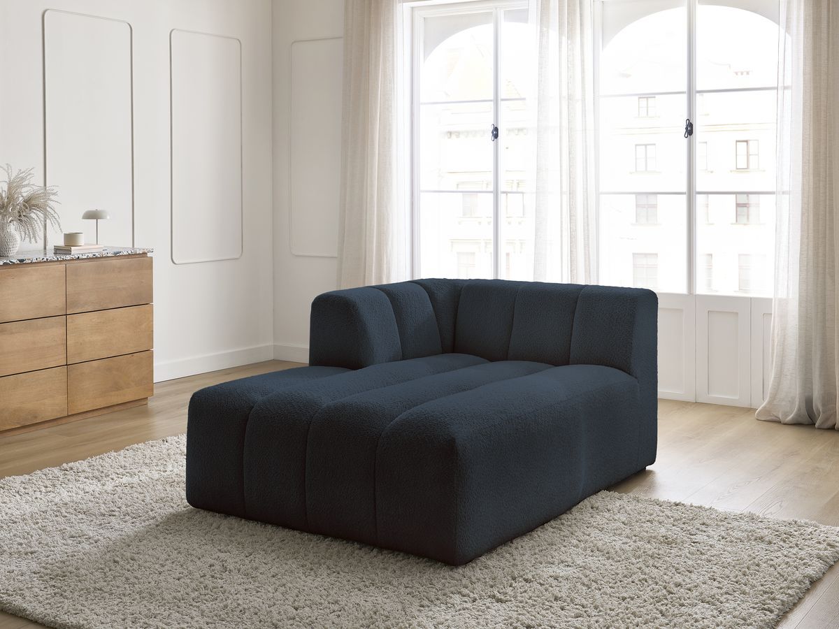 Chaise longue voor modulaire bank ANNECY badstof