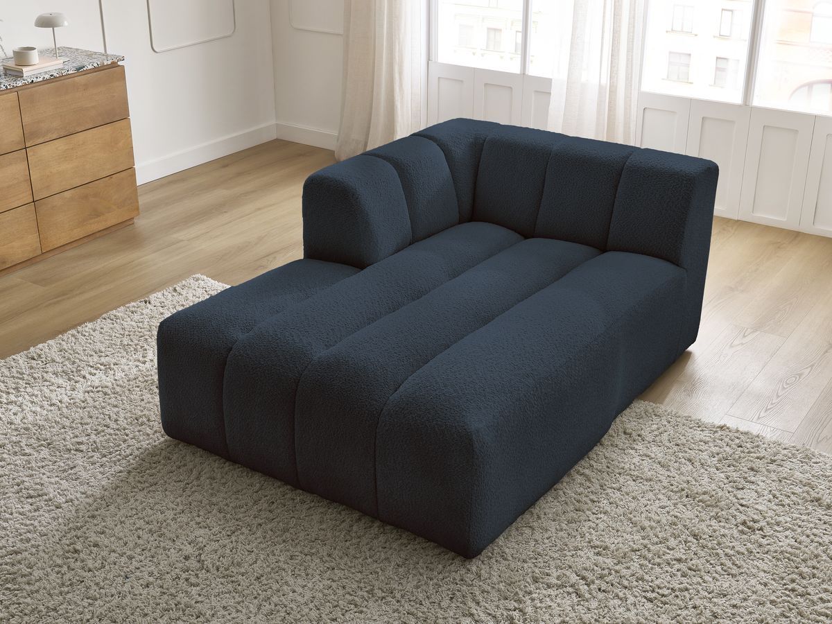 Chaise longue voor modulaire bank ANNECY badstof