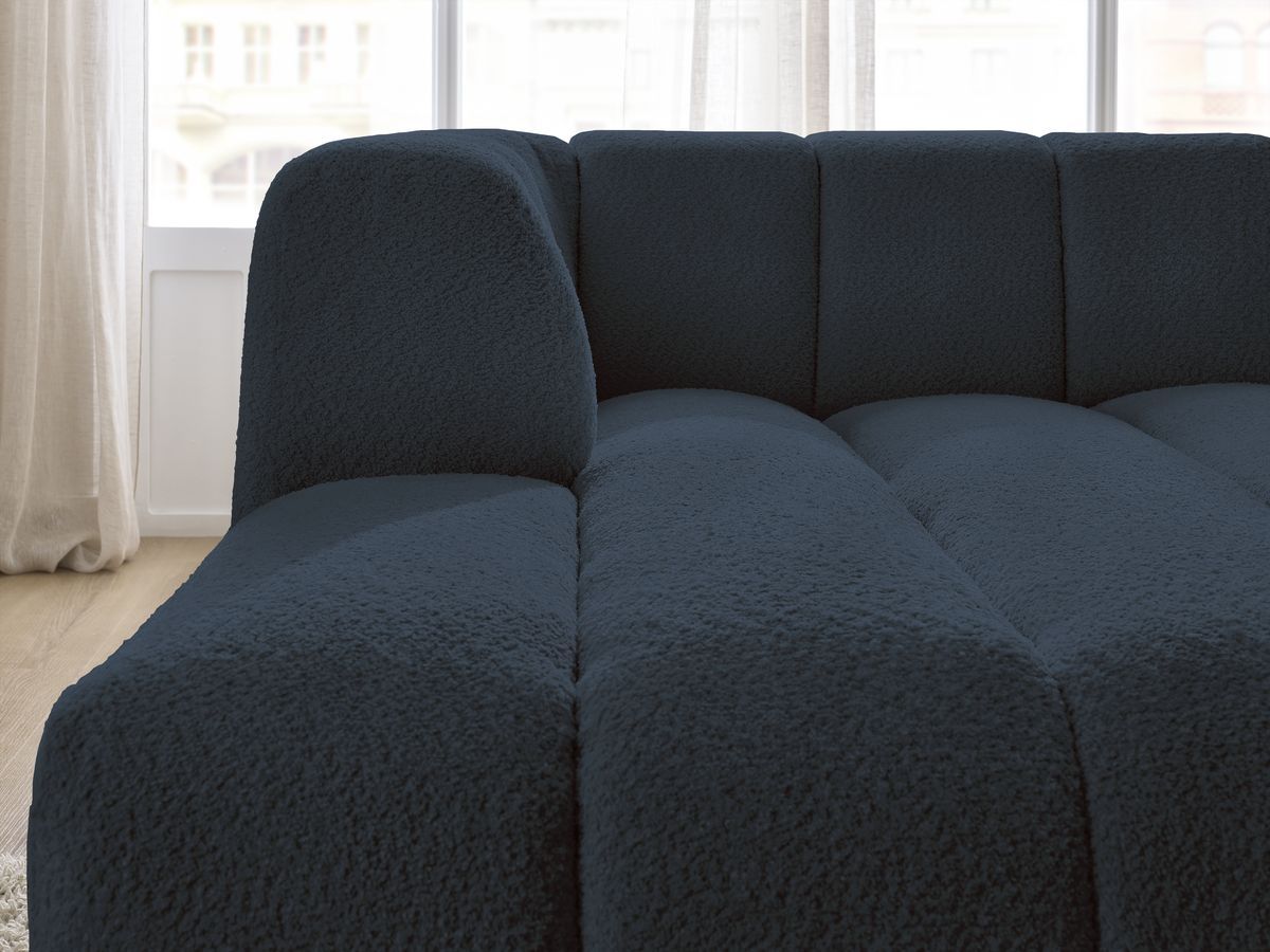 Chaise longue voor modulaire bank ANNECY badstof
