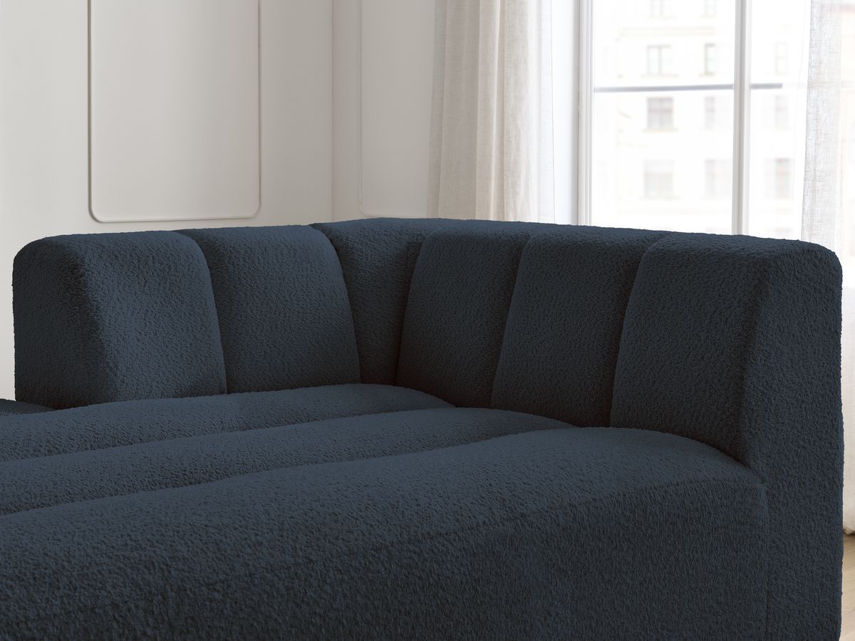 Chaise longue voor modulaire bank ANNECY badstof