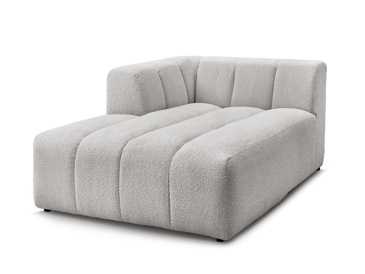 Chaise longue voor modulaire bank ANNECY badstof