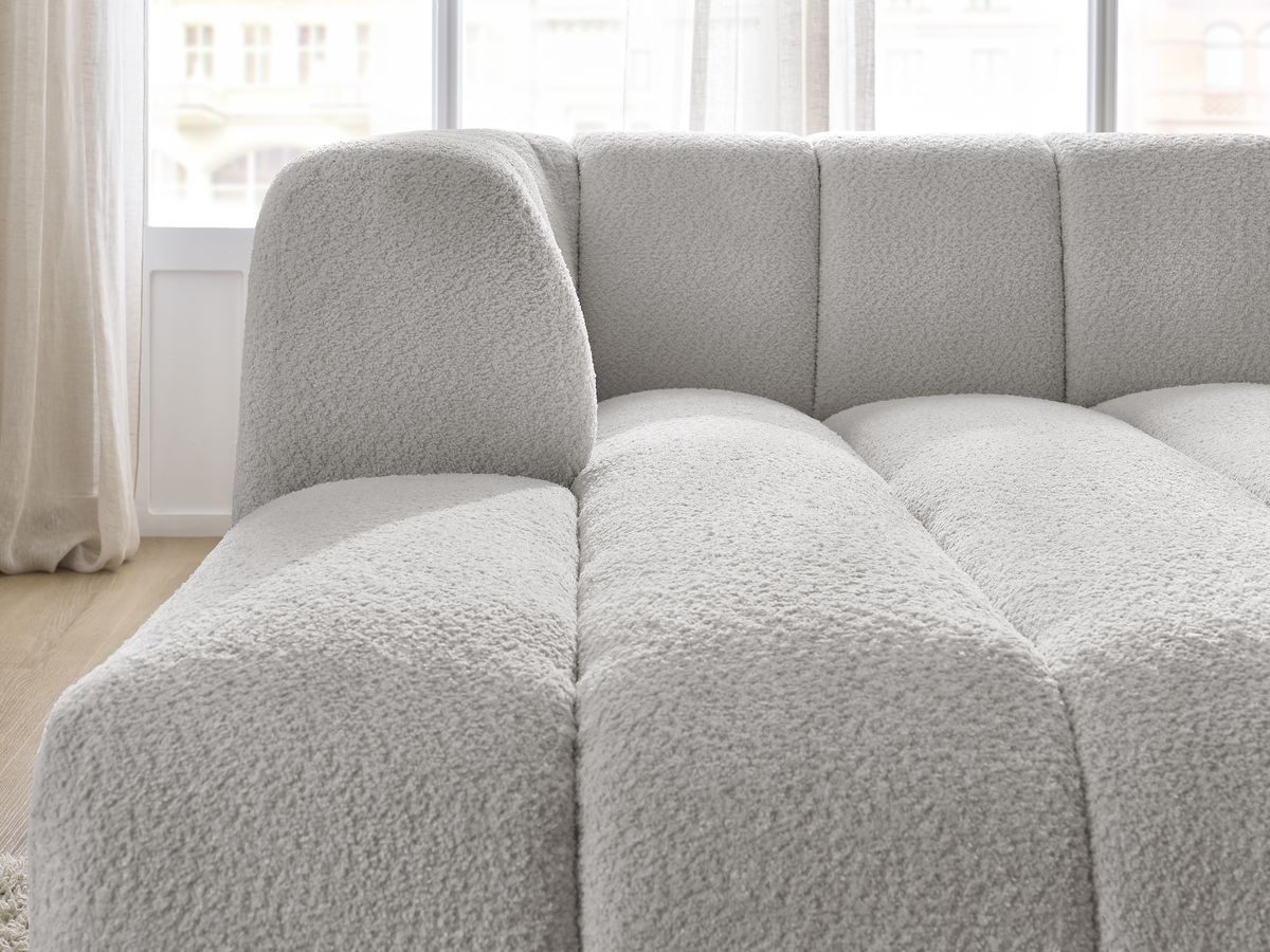 Chaise longue voor modulaire bank ANNECY badstof