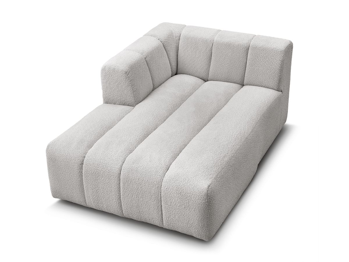 Chaise longue voor modulaire bank ANNECY badstof