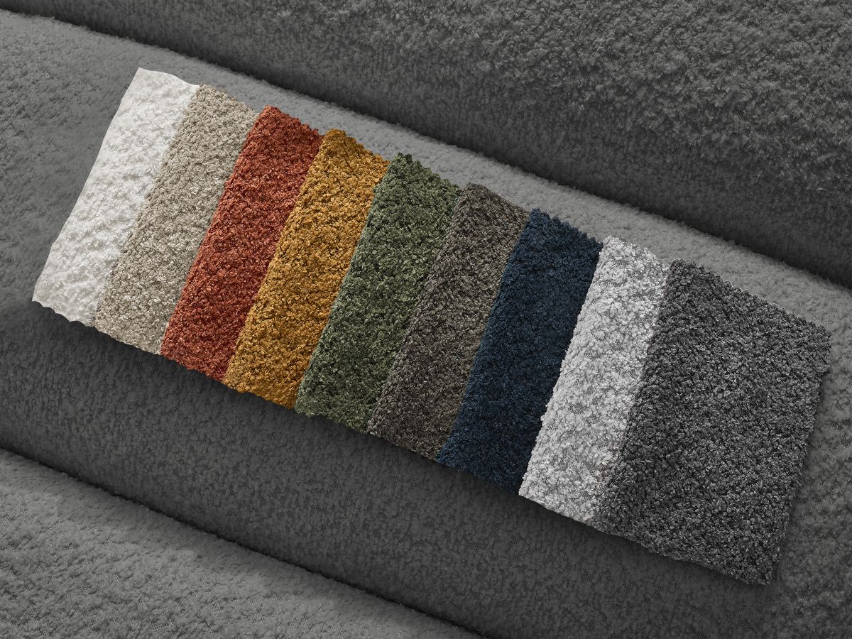 Méridienne pour canapé modulable ANNECY tissu bouclette