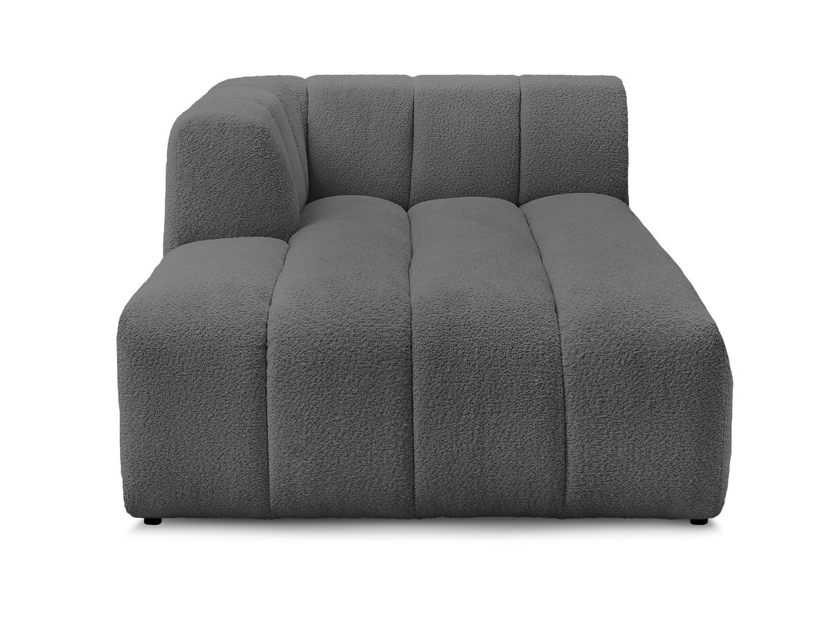 Méridienne pour canapé modulable ANNECY tissu bouclette