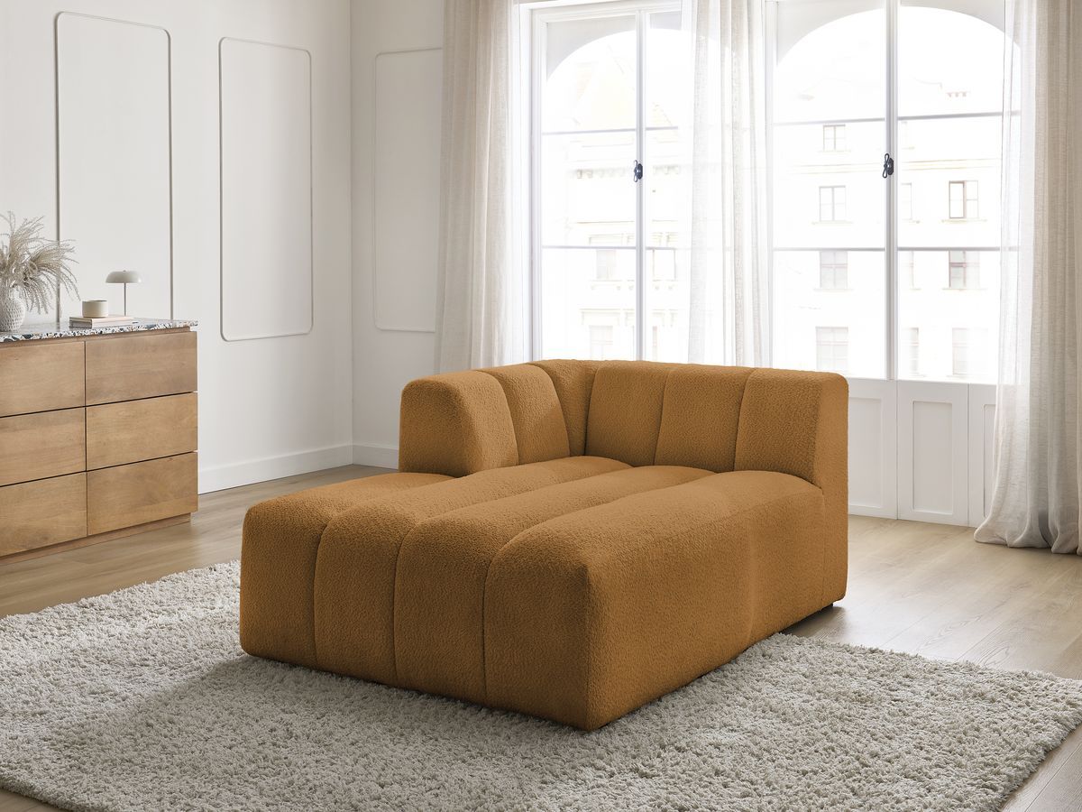 Chaise longue voor modulaire bank ANNECY badstof