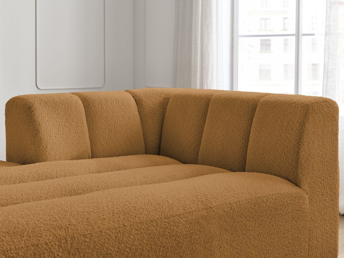 Chaise longue voor modulaire bank ANNECY badstof