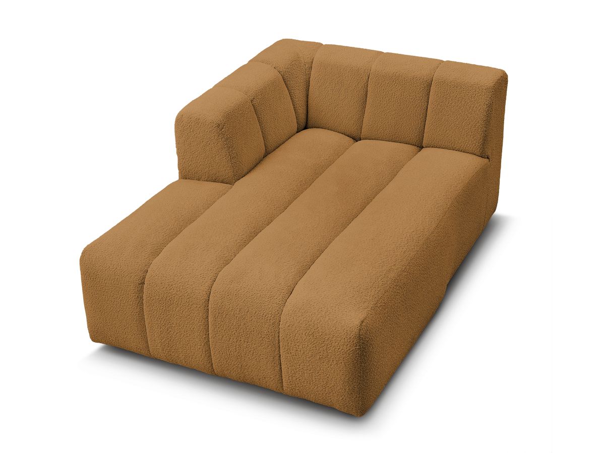 Chaise longue voor modulaire bank ANNECY badstof