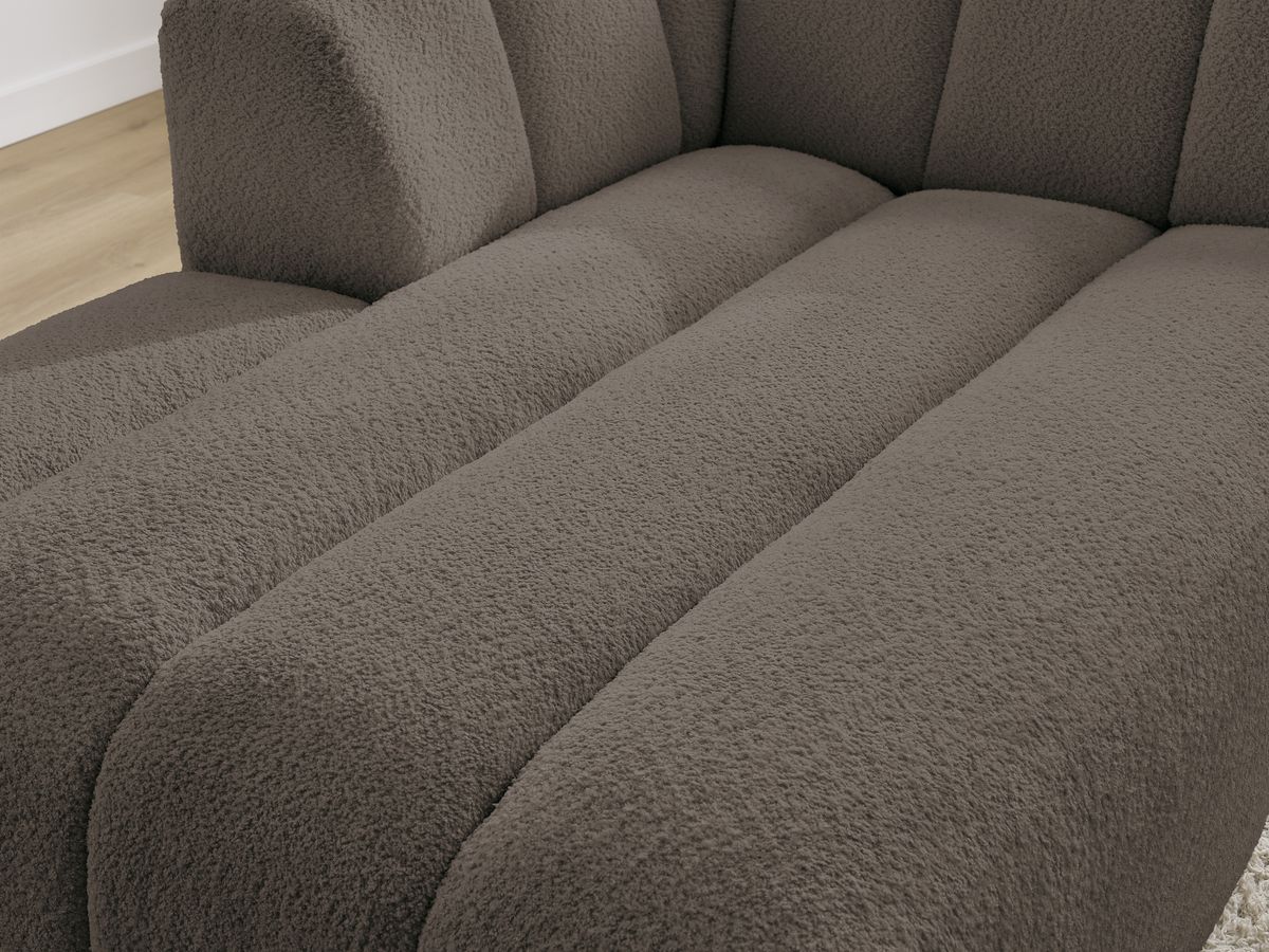 Chaise longue voor modulaire bank ANNECY badstof