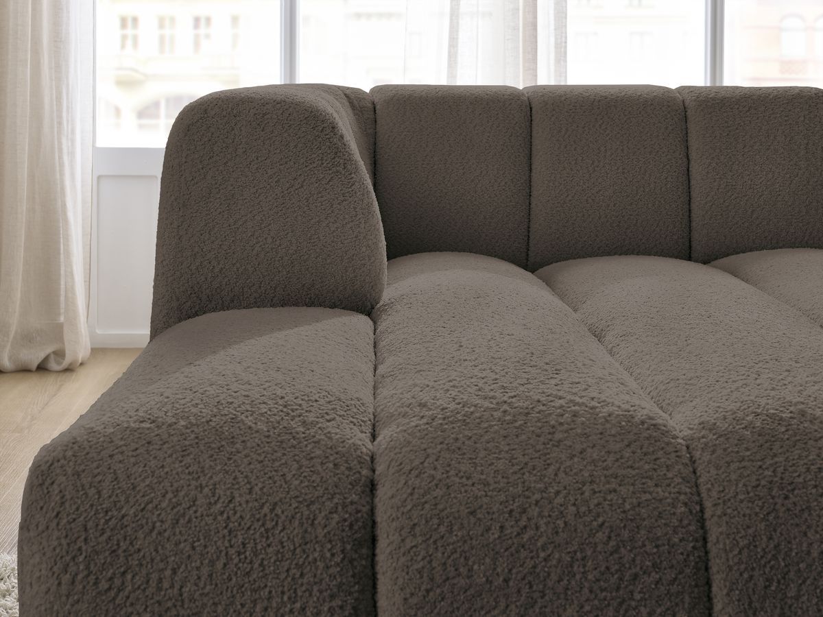 Chaise longue voor modulaire bank ANNECY badstof