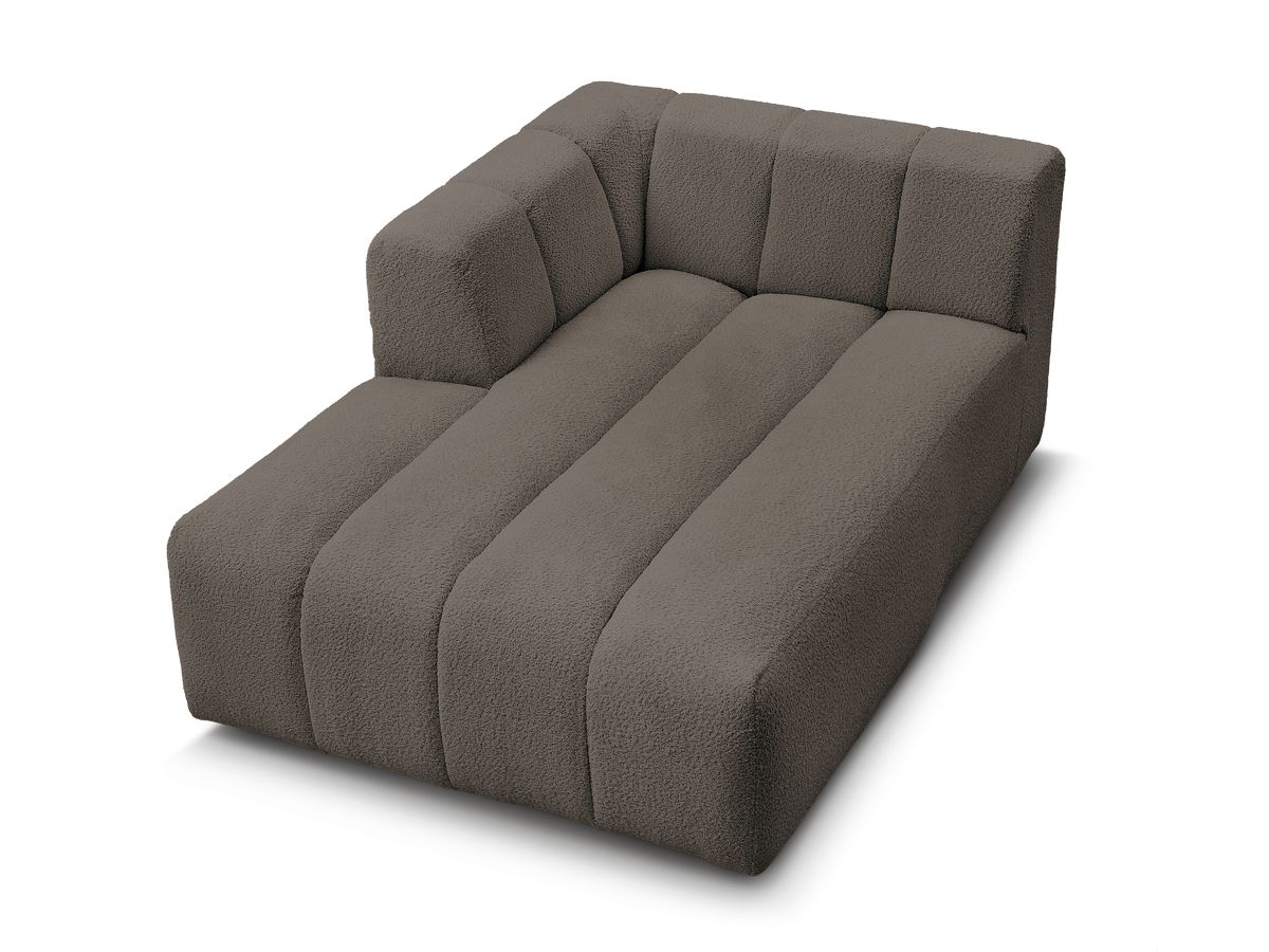 Chaise longue voor modulaire bank ANNECY badstof