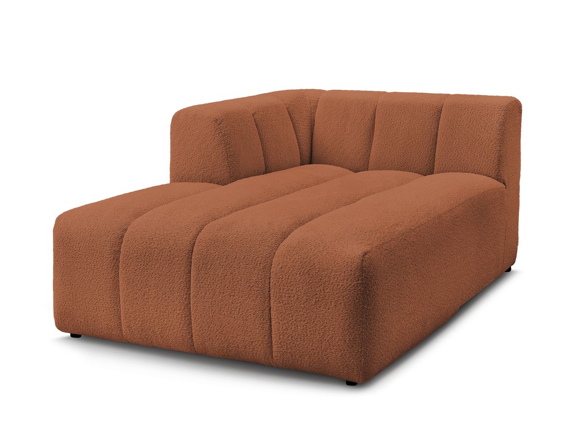 Chaise longue voor modulaire bank ANNECY badstof