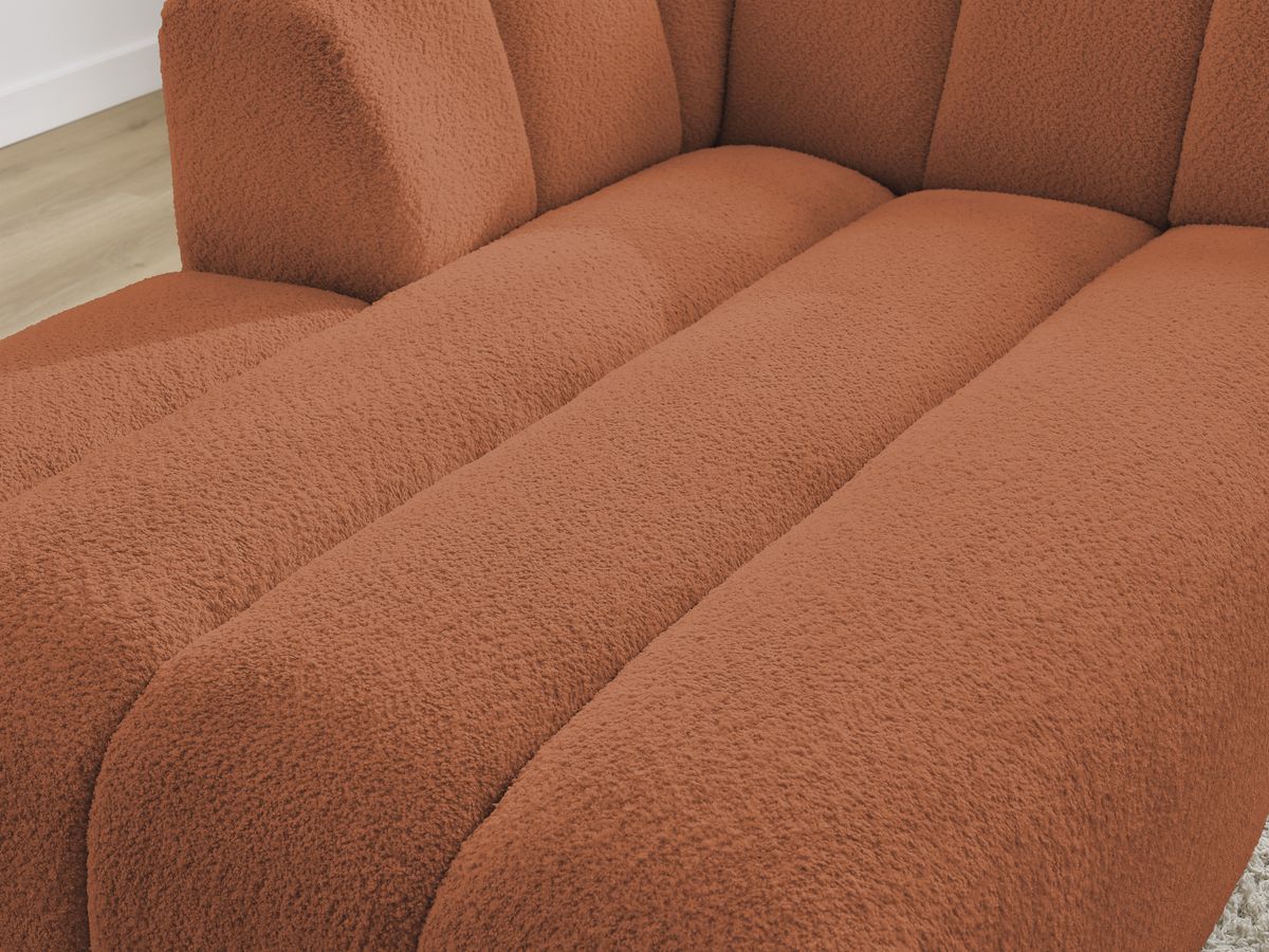 Chaise longue voor modulaire bank ANNECY badstof