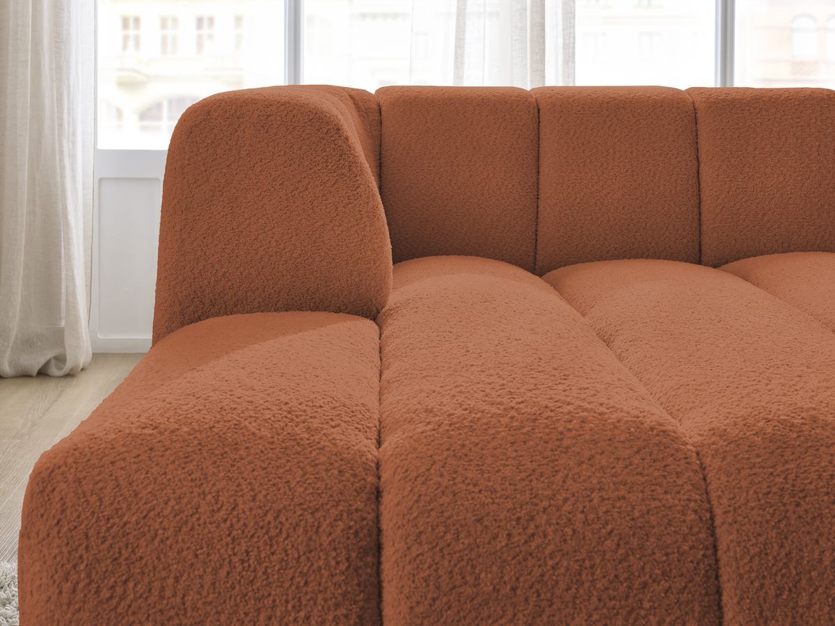 Chaise longue voor modulaire bank ANNECY badstof