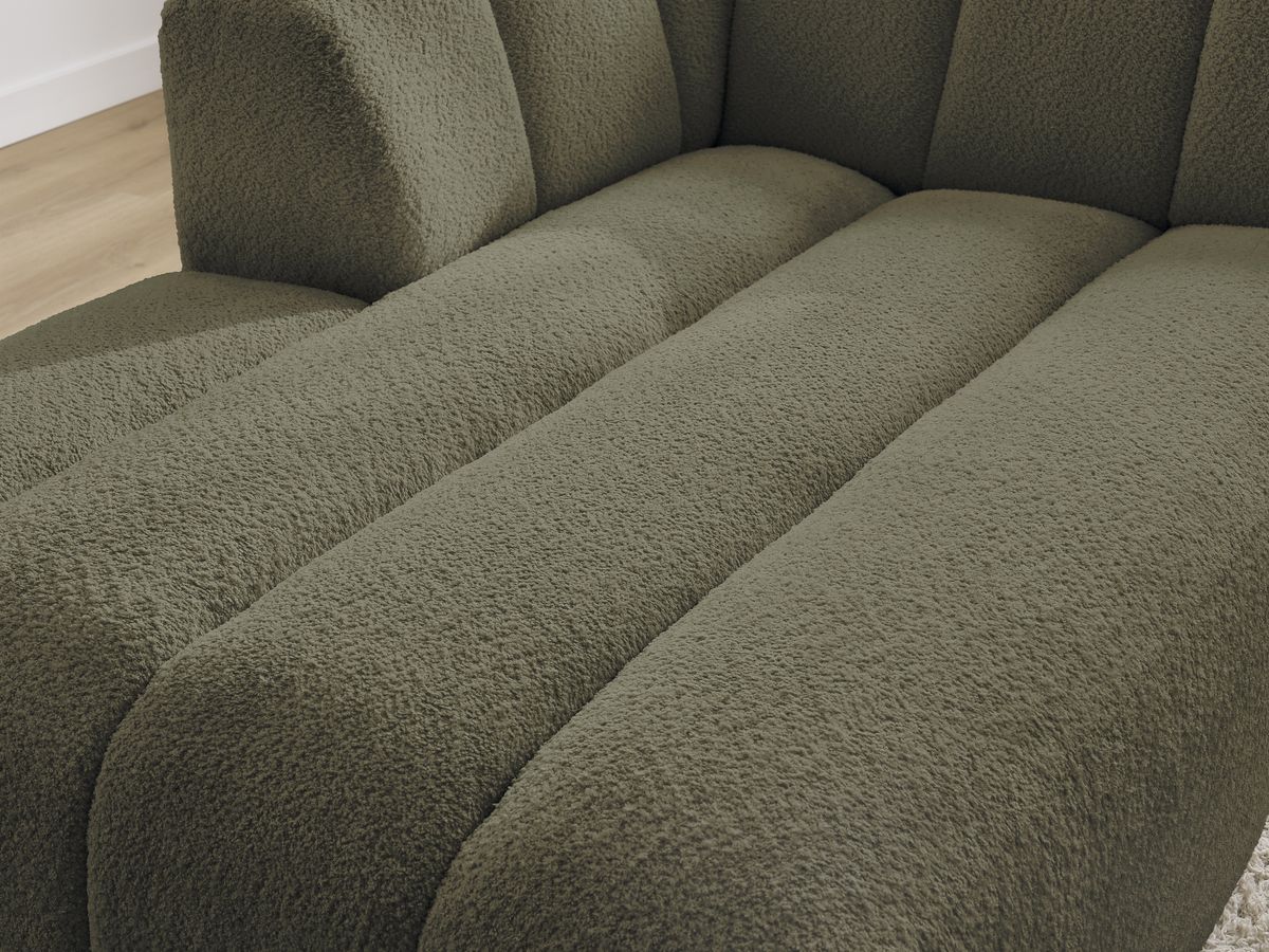 Chaise longue voor modulaire bank ANNECY badstof