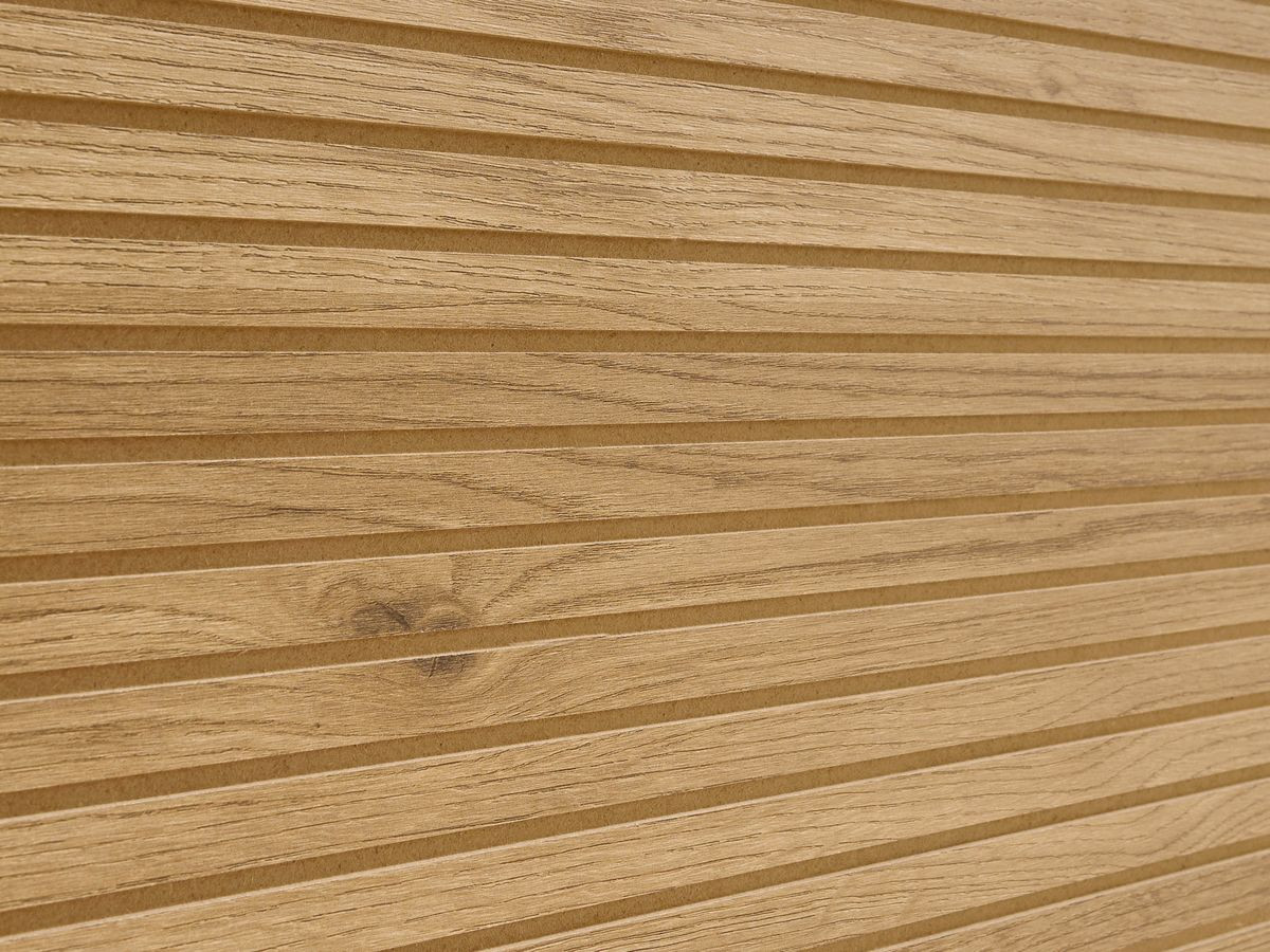 FERRET 4-deurs dressoir 180 cm houten lamelleneffect