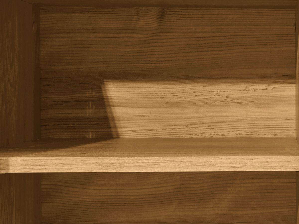 FERRET 180 cm 2-deurs tv-meubel met houten lamelleneffect