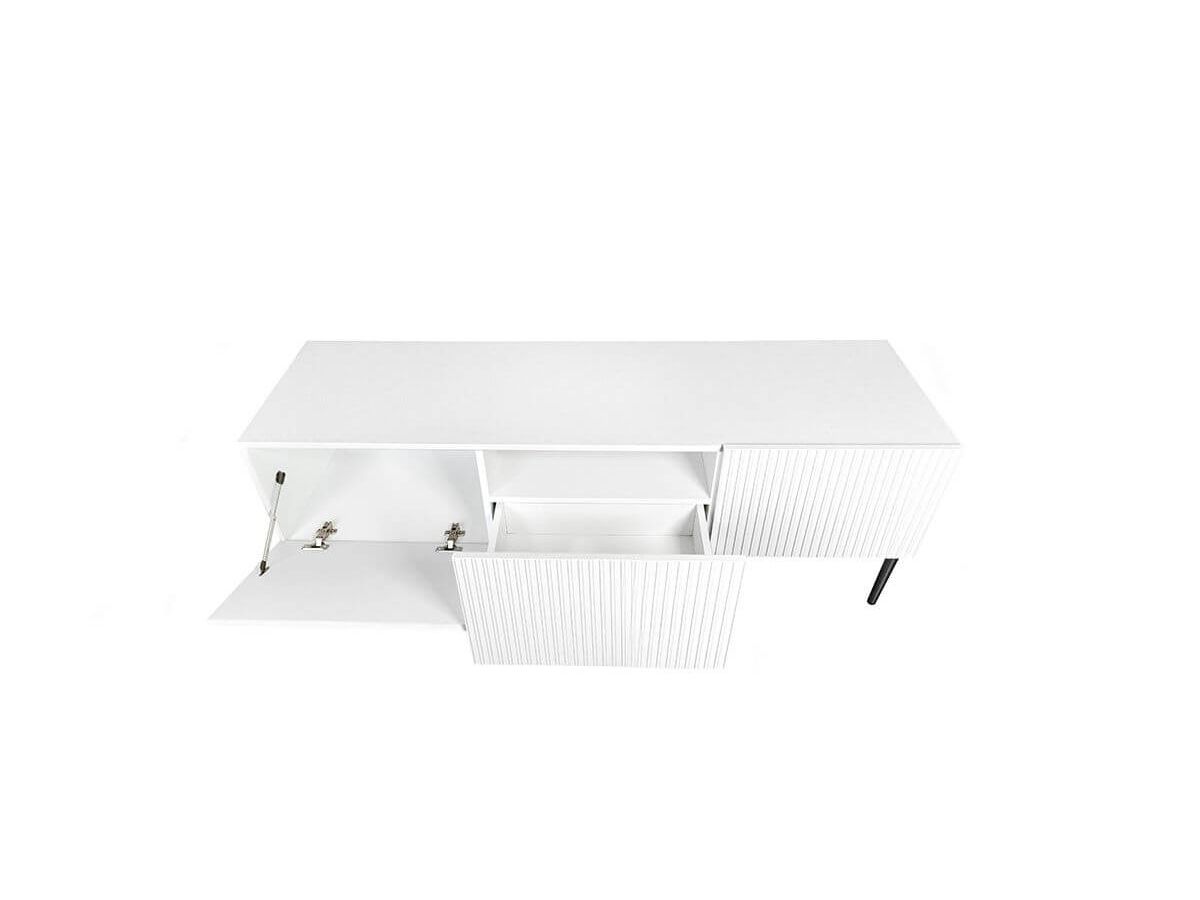 KASHA set met 150 cm tv-meubel met nis + 150 cm dressoir + salontafel met zwarte poten