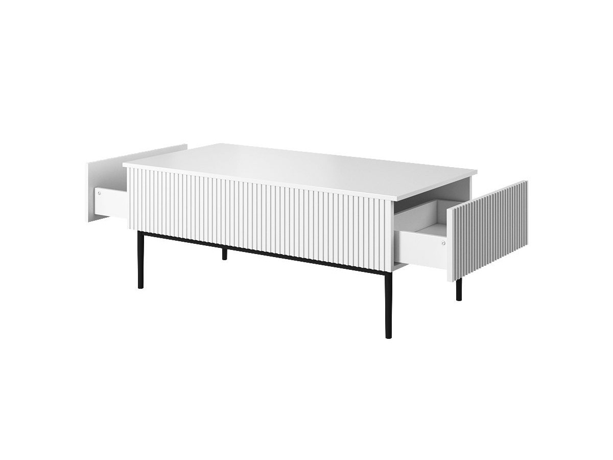 KASHA set met 150 cm tv-meubel met nis + 150 cm dressoir + salontafel met zwarte poten
