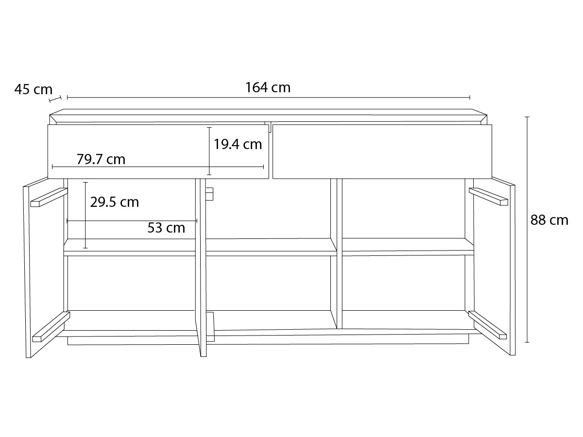 Canapé d'angle fixe EVEREST tissu chiné - Orange - Angle droit - 10 coussins