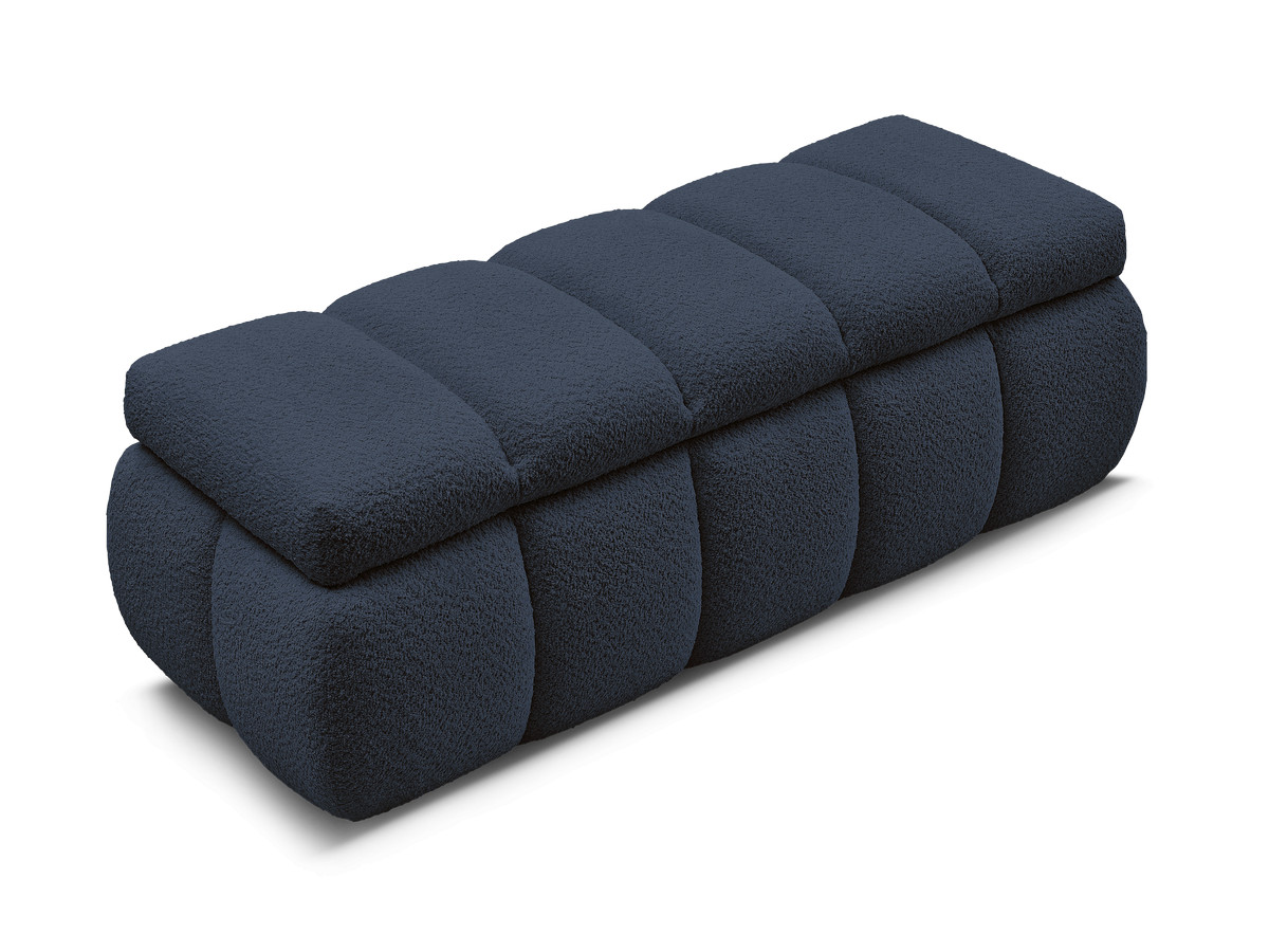 Canapé d'angle fixe EVEREST tissu chiné - Orange - Angle droit - 10 coussins