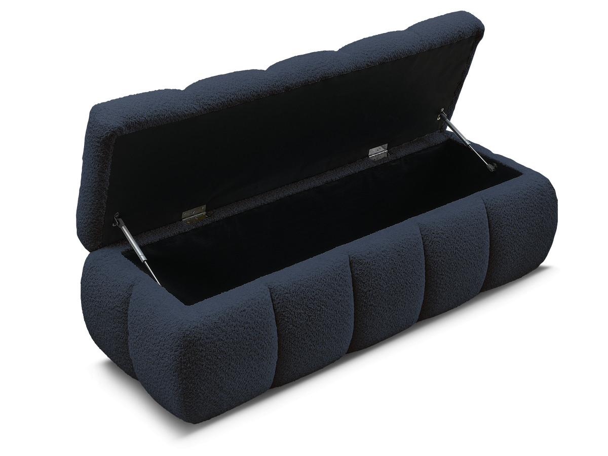 Canapé d'angle fixe EVEREST tissu chiné - Orange - Angle droit - 10 coussins