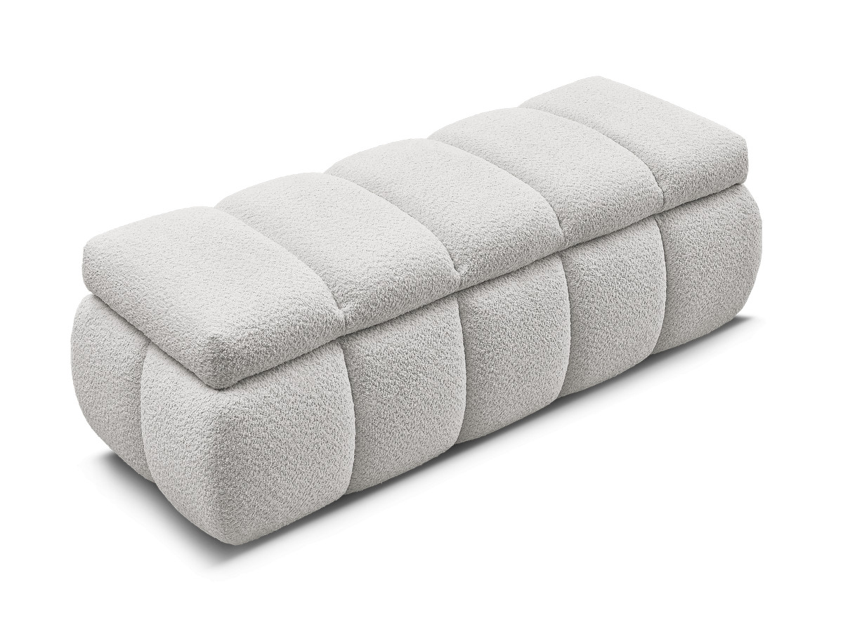 Canapé d'angle fixe EVEREST tissu chiné - Orange - Angle droit - 10 coussins