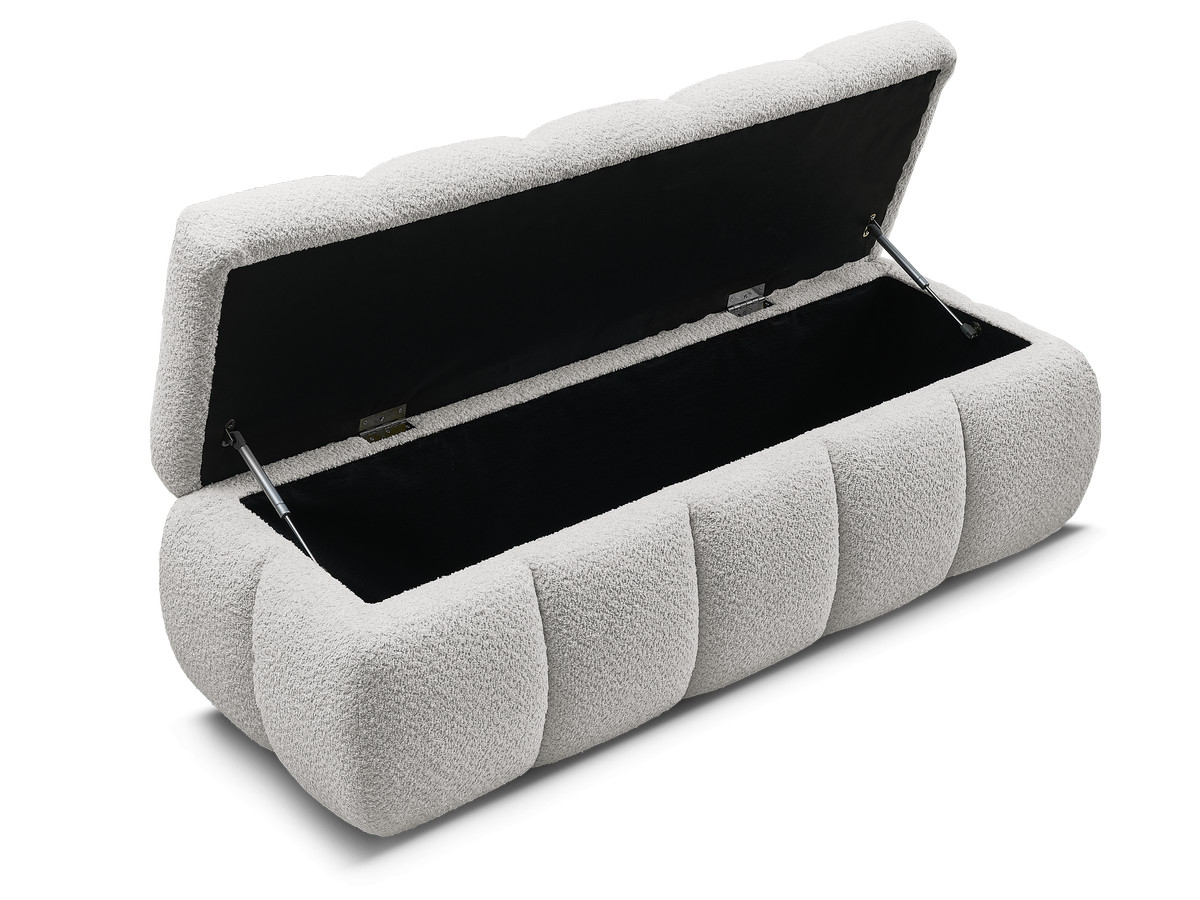 Canapé d'angle fixe EVEREST tissu chiné - Orange - Angle droit - 10 coussins
