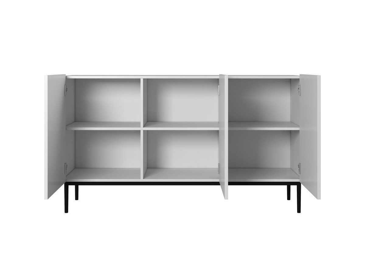 Ensemble KASHA avec meuble TV 150 cm + buffet 150 cm + table basse pieds noirs