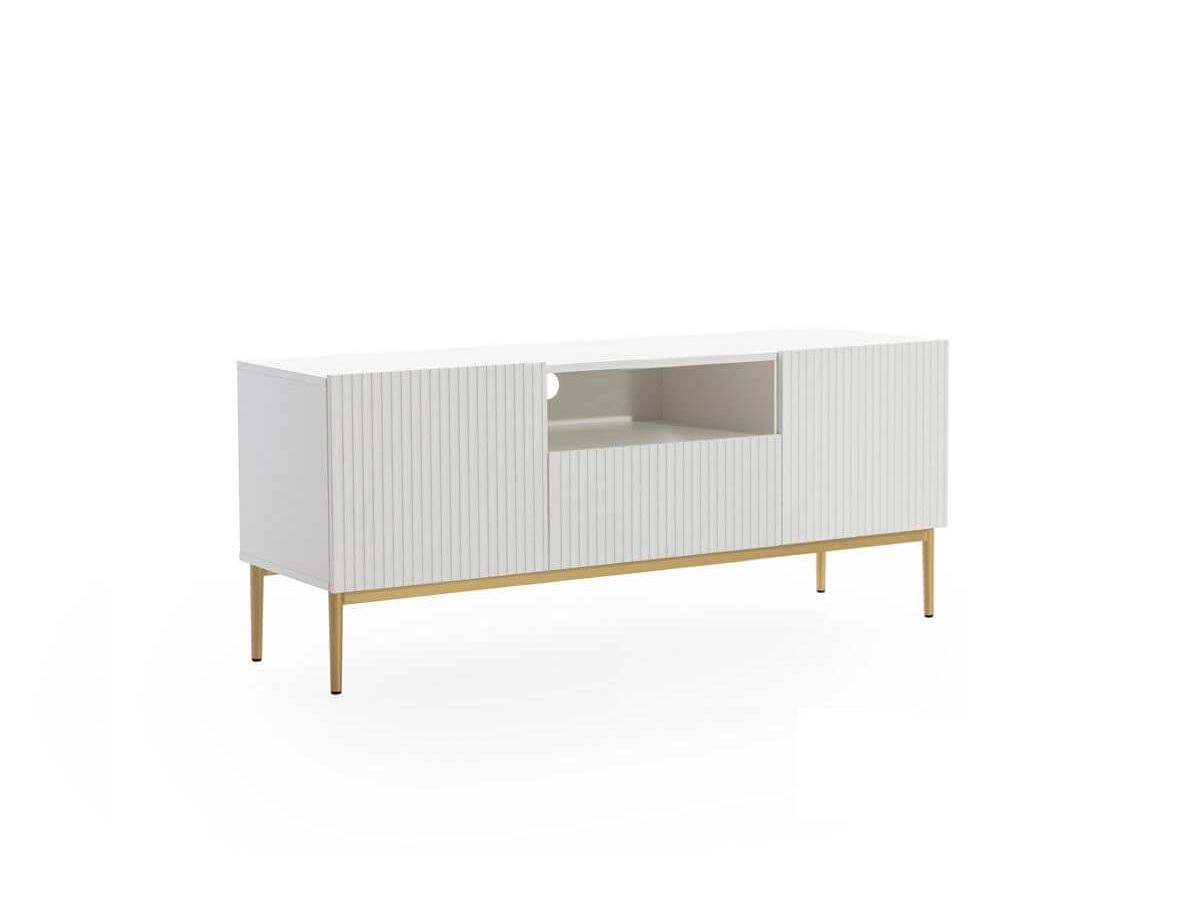 Ensemble KASHA avec meuble TV 150 cm avec niche + buffet 150 cm + table basse pieds or
