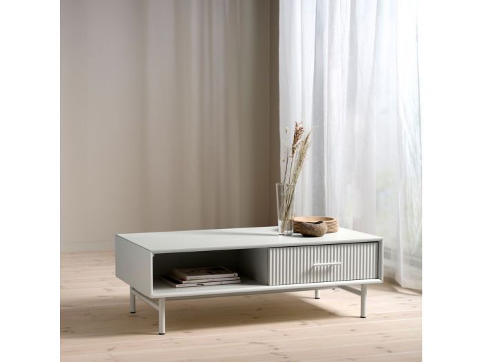 Table basse 1 tiroir 60 cm RAPHAEL beige