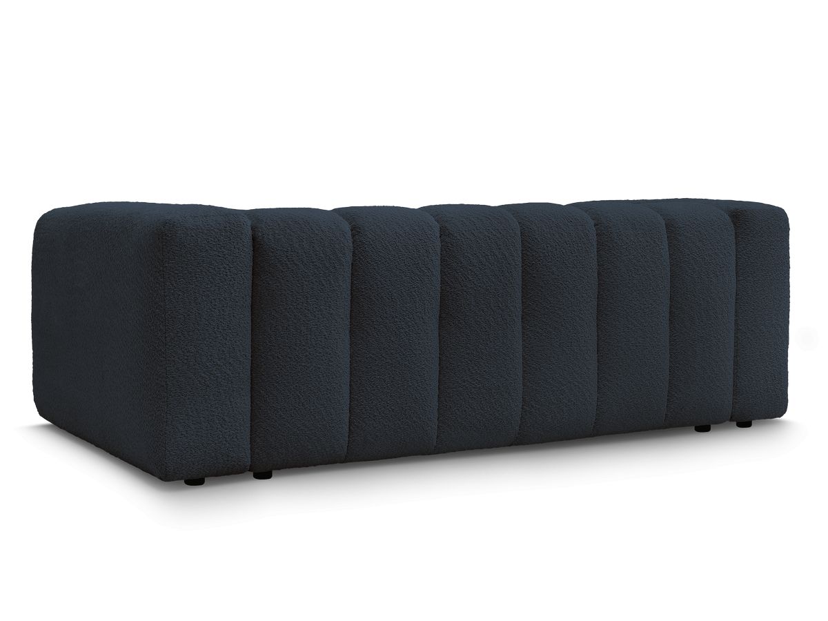 Canapé d'angle fixe EVEREST tissu chiné - Orange - Angle droit - 10 coussins