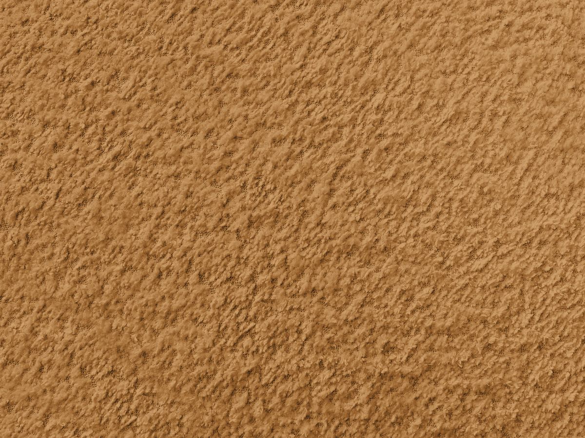 Canapé d'angle fixe TALIA tissu bouclette avec pouf