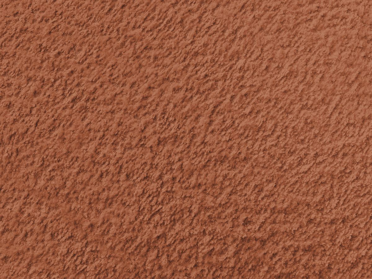 Canapé d'angle fixe TALIA tissu bouclette avec pouf