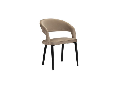 Lot de 2 chaises LOUIS tissu velours