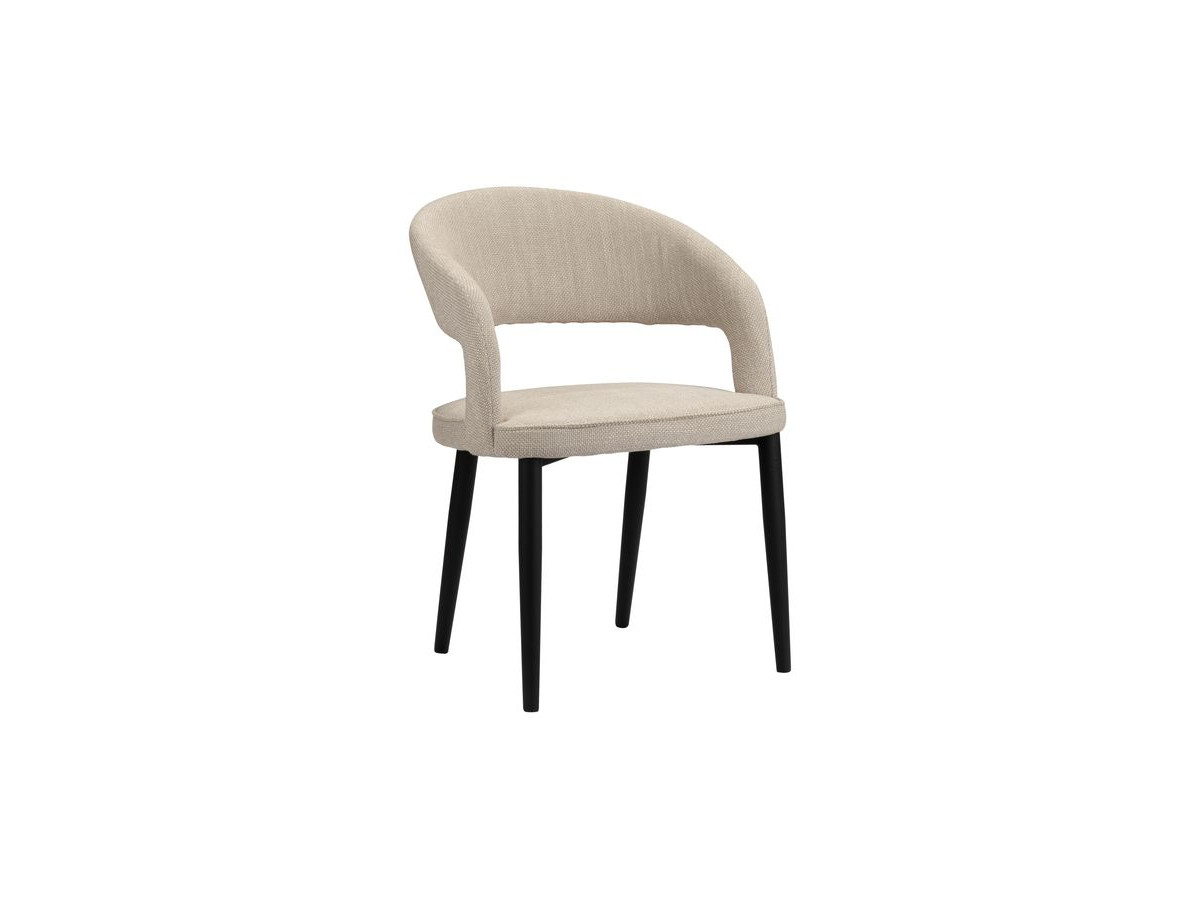 Lot de 2 chaises LOUIS tissu texturé