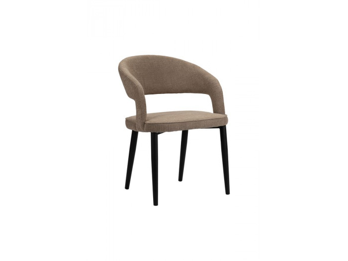 Lot de 2 chaises LOUIS tissu texturé