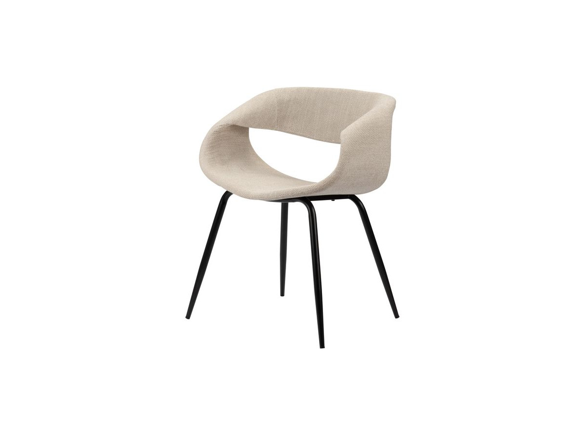 Lot de chaises ISABELLE texturé pieds noirs beige — vue 4