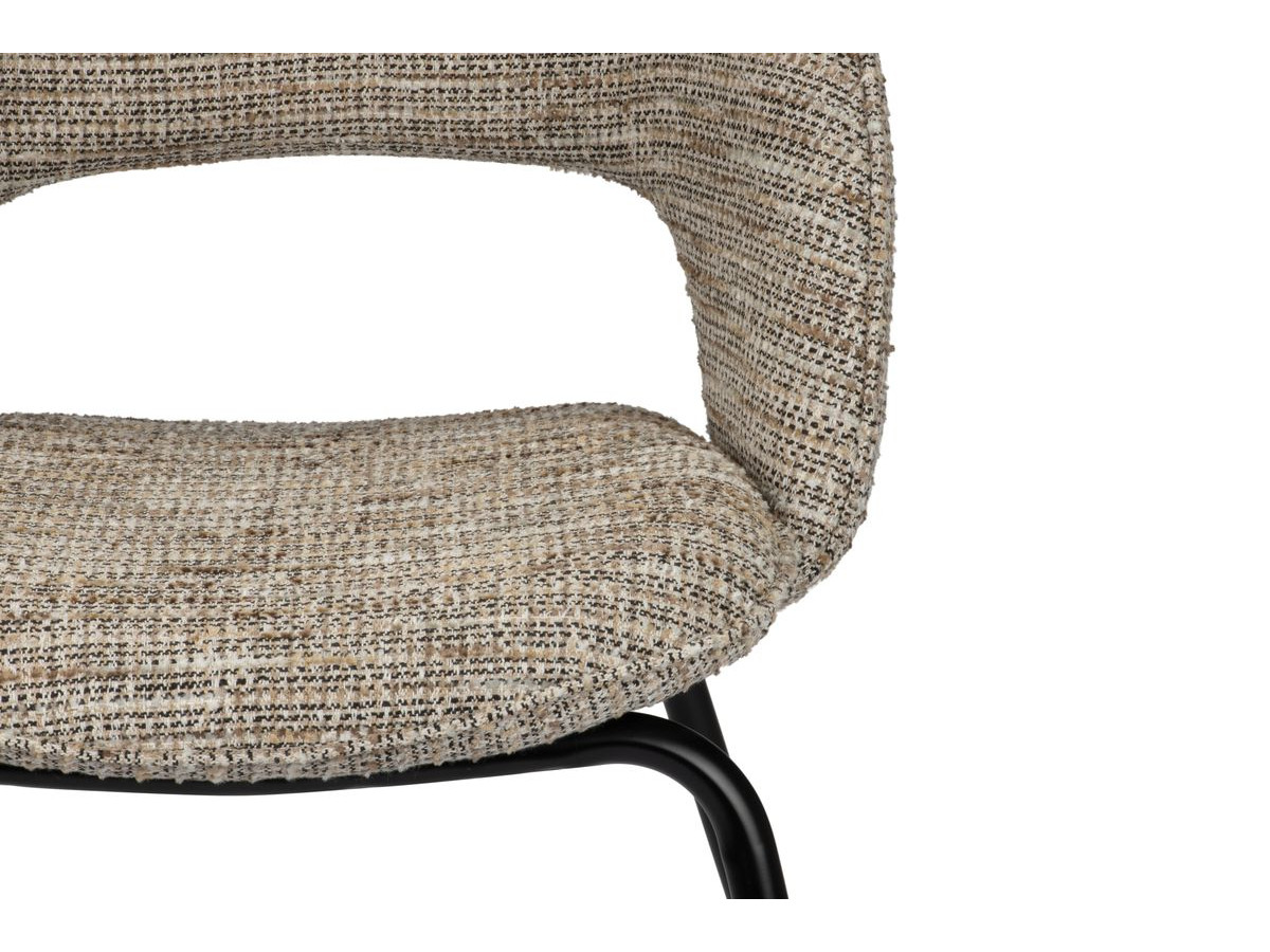 Set van 2 DOMI stoelen in gemêleerde stof